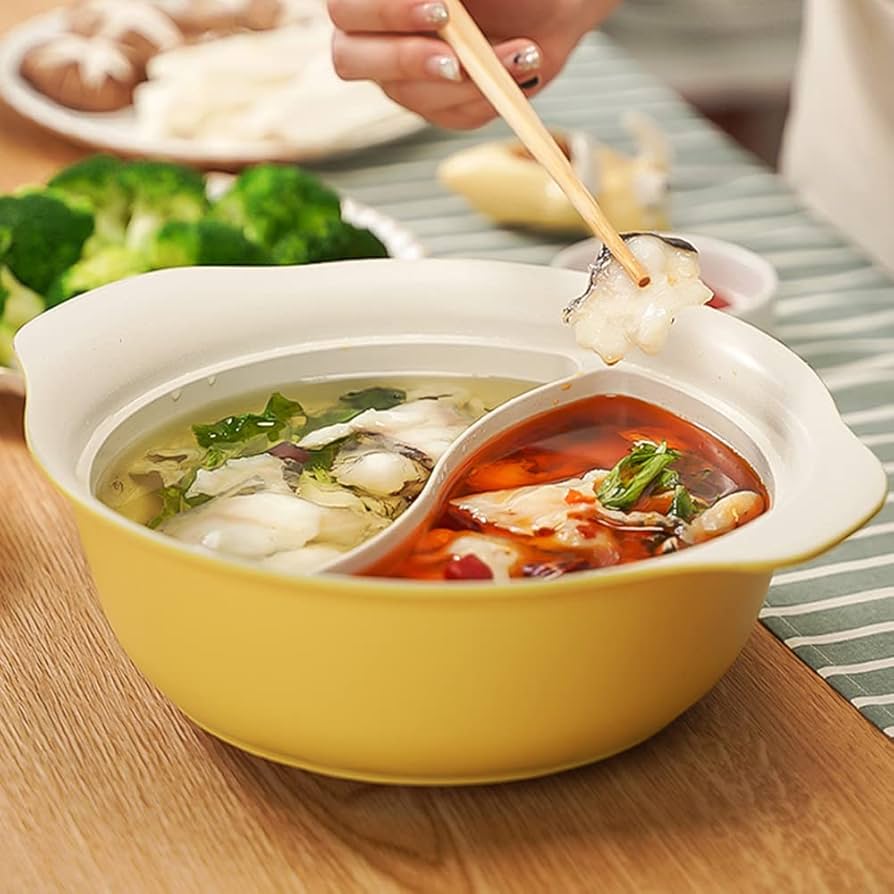 調理鍋 Amazon | Tomiki 仕切り鍋 両手鍋 20cm 卓上二食鍋 仕切り付き